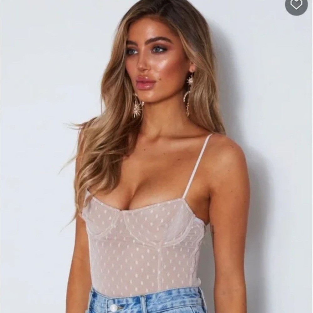 White Fox Boutique No Looking Back Bodysuit White